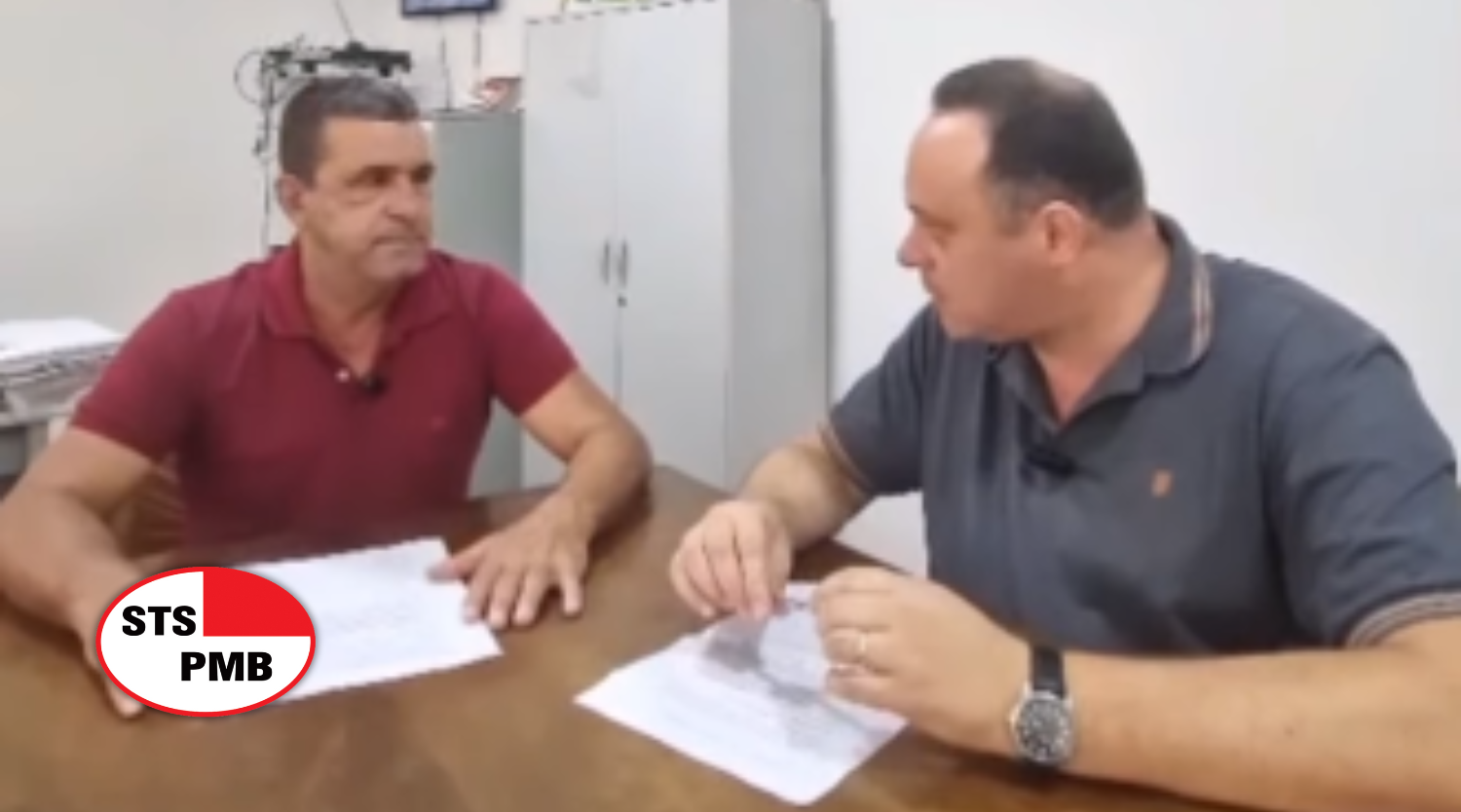 STSPMB recebe a visita do vereador Márcio da Farmácia