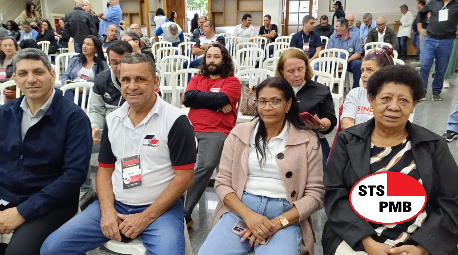STSPMB marca presença em encontro da FESSPMESP que reuniu 160 lideranças de 90 cidades